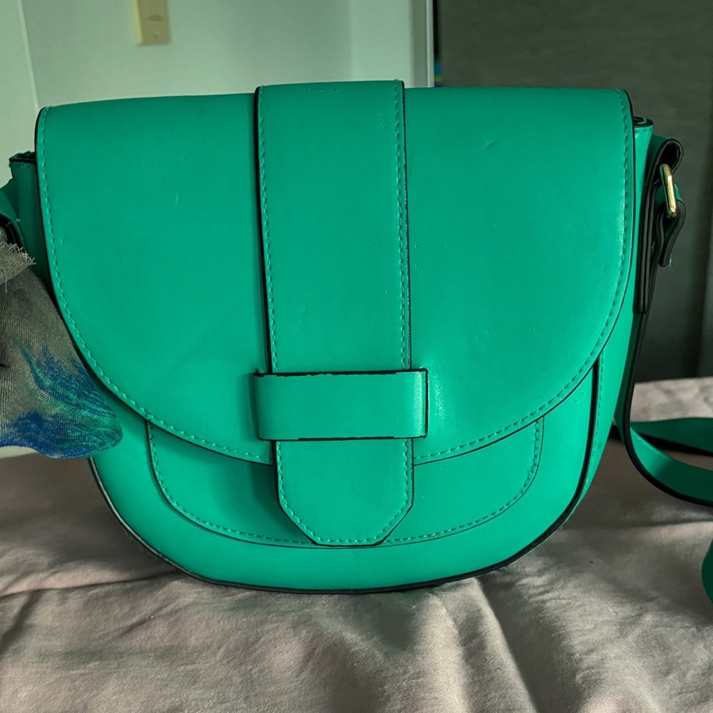 A New Day Vibrant Green Crossbody Bag